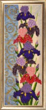 Набор для вышивки бисером Панно с ирисами Баттерфляй (Butterfly) 155Б