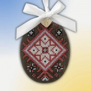 Набор для вышивки нитками на деревянной основе Wonderland Crafts Писанка. Ровенская область FLW-102