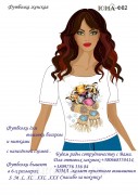 Женская футболка для вышивки бисером Тигр