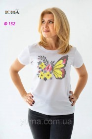 Женская футболка для вышивки бисером Бабочка Юма Ф152 - 374.00грн.
