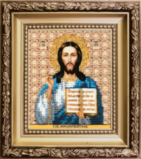 Набор для вышивки бисером Икона Господа Иисуса Христа Чарiвна мить (Чаривна мить) Б-1173