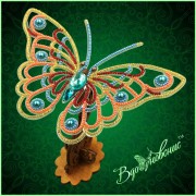 Набор для вышивки бисером Ажурная бабочка 3D