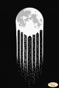 Схема вышивки бисером на атласе В свете луны