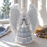 Набір для вишивки ниткою на штучній шкірі Wonderland Crafts Янгол небесного сяйва FLHL-173 Набір для вишивки ниткою на штучній шкірі Wonderland Crafts Янгол небесного сяйва FLHL-173