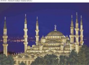 Схема для вышивки бисером на габардине Ночной Стамбул. Голубая мечеть