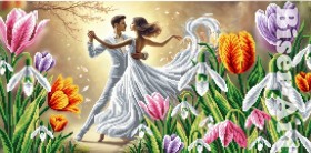 Схема вышивки бисером на габардине Бисер Арт Панно Весенний танец 3060023 Biser-Art 3060023 - 249.00грн.