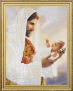 Набор для вышивки бисером Иисус с младенцем