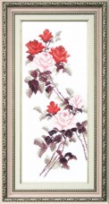 Набор для вышивки крестом Этюд с красными розами Cristal Art ВТ-053
