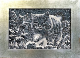 Набор для вышивки бисером на габардине Лунный кот Миледи НЮ-062 - 1 061.00грн.
