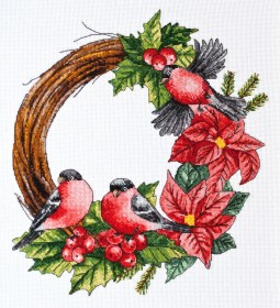 Набор для вышивки крестом Рождественский венок Абрис Арт АН-154 - 405.00грн.