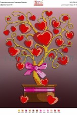 Схема для вишивання бісером на атласі Дерево кохання