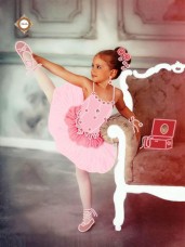 Схема для вышивки бисером на атласе Маленькая балерина Миледи СЛ-3296