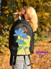Рюкзак для вышивки бисером С цветком Юма Модель 3 №37
