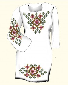 Заготовка женского платья для вышивки бисером  Biser-Art Сукня 6044 (габардин) - 825.00грн.