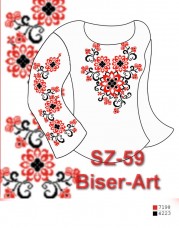 Заготовка для вышивки бисером Сорочка женская Biser-Art Сорочка жіноча SZ-59 (габардин)