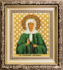 Набор для вышивки бисером Икона святая блаженая Матрона Московская Чарiвна мить (Чаривна мить) Б-1217