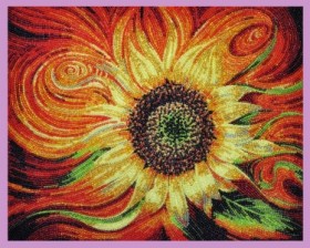 Набор для вышивки бисером Огненный цветок