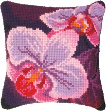Набор для вышивки подушки крестиком Орхидея
