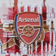 Набор-мини для вышивки бисером на натуральном художественном холсте ФК Арсенал