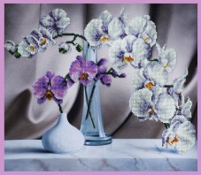 Набор для вышивки бисером Натюрморт с орхидеями Картины бисером Р-243
