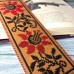 Набор для вышивки нитками на крафтовом картоне Wonderland Crafts Закладка - Герберы WLZ-015