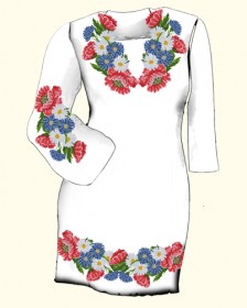 Заготовка женского платья для вышивки бисером  Biser-Art Сукня 6007 (габардин) - 825.00грн.