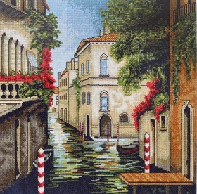 Набор для вышивки крестом Венеция в цветах