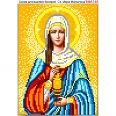 Схема вышивки бисером на габардине Св. Мария Магдалина Biser-Art 15х21-А146