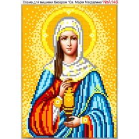 Схема вышивки бисером на габардине Св. Мария Магдалина Biser-Art 15х21-А146 - 47.00грн.