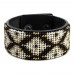 Набір для вишивання бісером на штучній шкірі Волшебная страна Браслет (3х22см) FLBB-154 Чорний