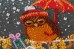 Набор-миди для вышивки бисером на натуральном художественном холсте Подарок совушке Абрис Арт AMB-049