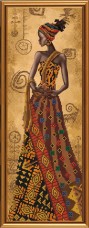 Набор для вышивки бисером Загадочная африканка Новая Слобода (Нова слобода) НД2079