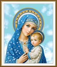 Набор для вышивки бисером Нова Слобода Богоматер в голубом НК3347 Новая Слобода (Нова слобода) НК3347 Набор для вышивки бисером Нова Слобода Богоматер в голубом НК3347 Новая Слобода (Нова слобода) НК3347