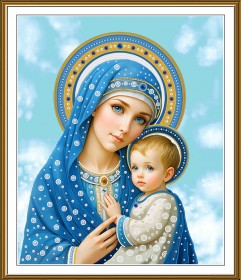 Набор для вышивки бисером Нова Слобода Богоматер в голубом НК3347 Новая Слобода (Нова слобода) НК3347 - 743.00грн.
