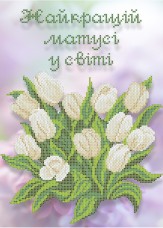 Схема вышивки бисером на габардине Найкращій матусі у світі Княгиня Ольга СКМ-190