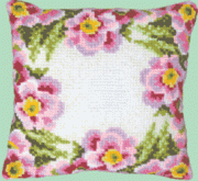 Набор для вышивки подушки крестиком Цветы