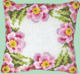 Набор для вышивки подушки крестиком Цветы Чарiвна мить  РТ-114 - 701.00грн.