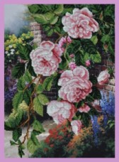 Набор для вышивки бисером Цветы в саду Картины бисером Р-233