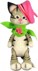 Набор для шитья мягкой игрушки Котик в берете Zoosapiens М4007
