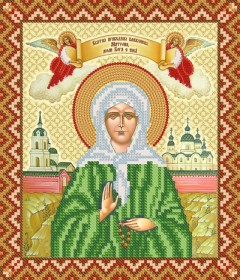 Схема для вышивки бисером на атласе Маричка Св. Блж. Матрона Московская РИП-059
