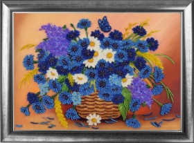 Набор для вышивки бисером Корзинка с васильками Баттерфляй (Butterfly) 152Б - 533.00грн.