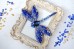 Брошка для вышивки Синяя стрекоза  Tela Artis (Тэла Артис) Б-212