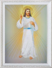 Набор для вышивки бисером Иисус, упованию на Тебя Картины бисером Р-307