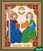Рисунок на ткани для вышивки бисером Отец Сын и Святой дух