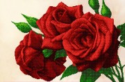 Малюнок на тканині для вишивання бісером Королівські троянди