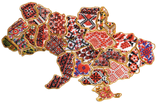 Полный комплект магитов для вышивки бисером Карта Украины Абрис Арт АМК-100