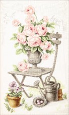 Набор для вышивки крестом Летний натюрморт с розами Чарiвна мить (Чаривна мить) М-355