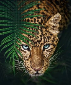 Схема вышивки бисером на атласе Ягуар в джунглях Tela Artis (Тэла Артис) ТА-490 - 138.00грн.