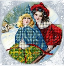 Набор для вышивки ювелирным бисером Рождественские истории 16 Краса и творчiсть 60915