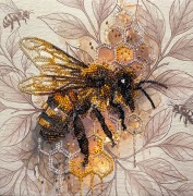 Набір для вишивки бісером на холсті Абрис Арт Золотий мед АМВ-137